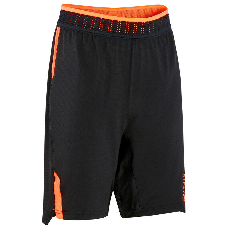 SHORT DE FOOTBALL ENFANT CLR JR NOIR ET ORANGE