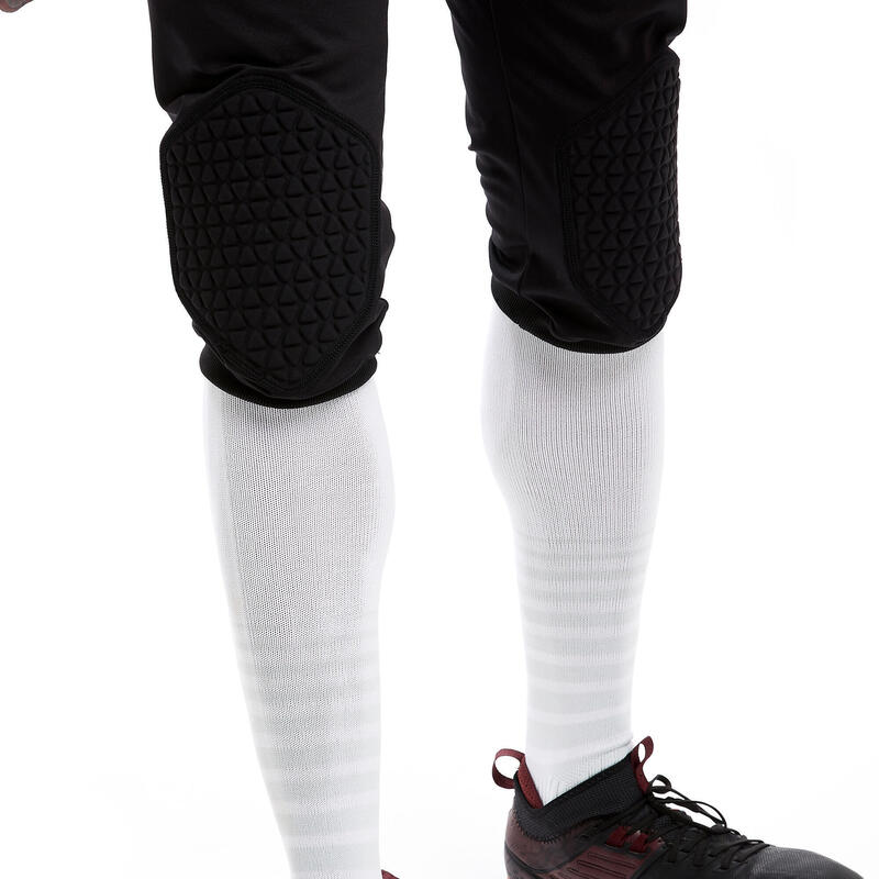 Pantalón pirata de portero de fútbol F500 negro