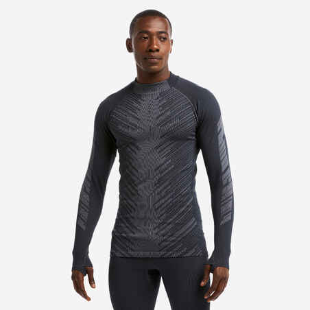 Adult Base Layer Top Keepwarm 900 - Dark Grey - Decathlon