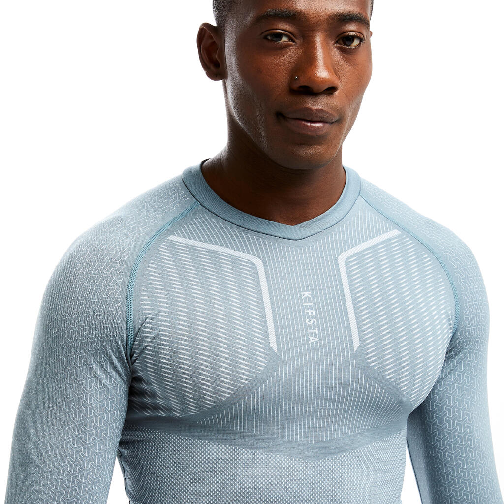 Adult breathable football base layer, grey