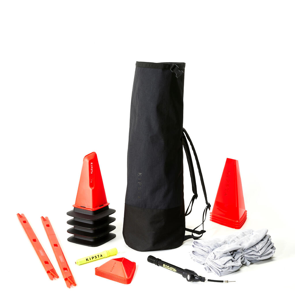 Rucksack für Trainingsausrüstung Teamsport 45 Liter schwarz