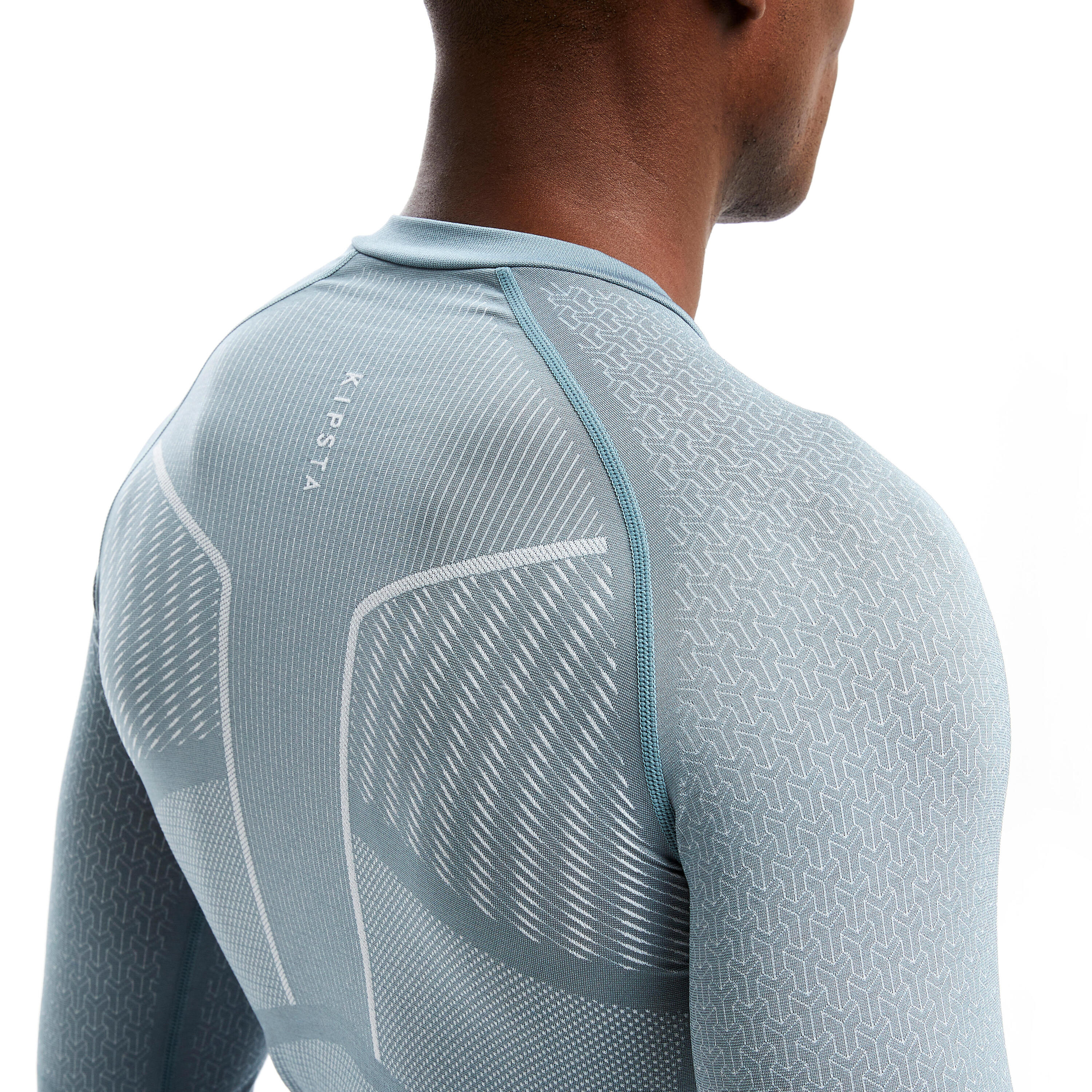 Adult breathable football base layer, light grey 11/16