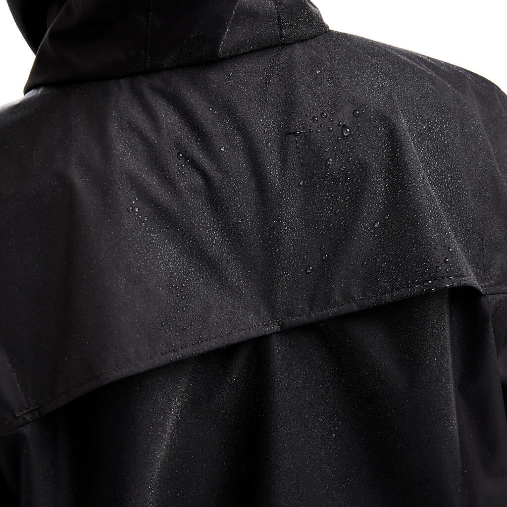 Kids' Rainproof Football Jacket T500 - Black