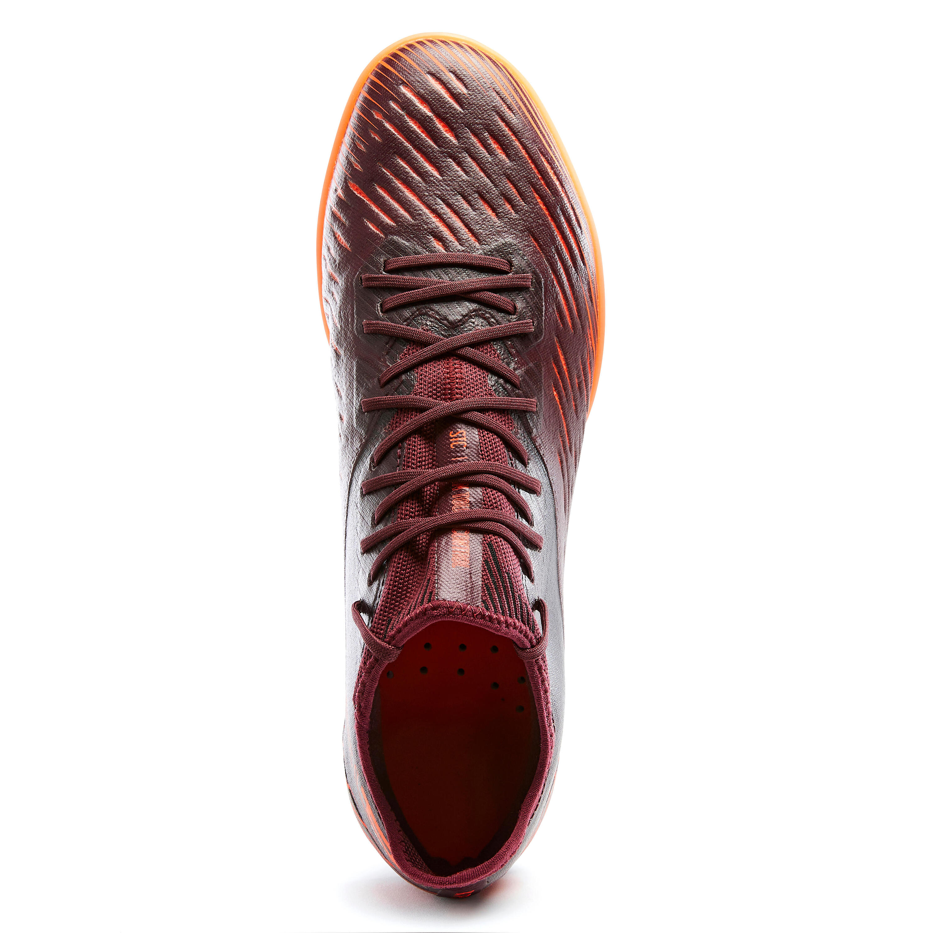 Botas de Fútbol multitacos CLR TF Adulto Burdeos Naranja 5/5
