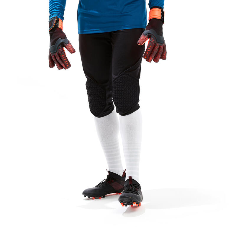 Lange keepersshort voetbal volwassenen F500 zwart