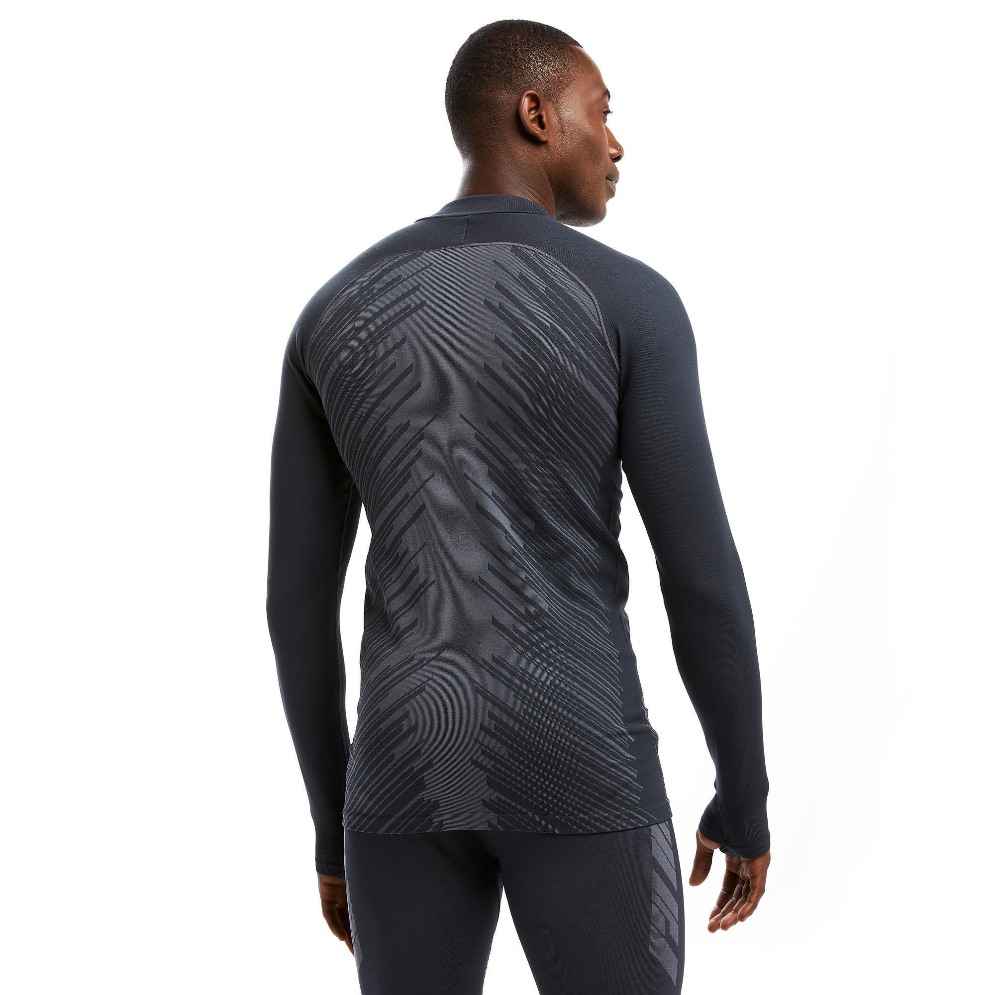 Unisex Long-Sleeved Thermal Football Base Layer Top Keepwarm 900 - Dark Grey 4/12