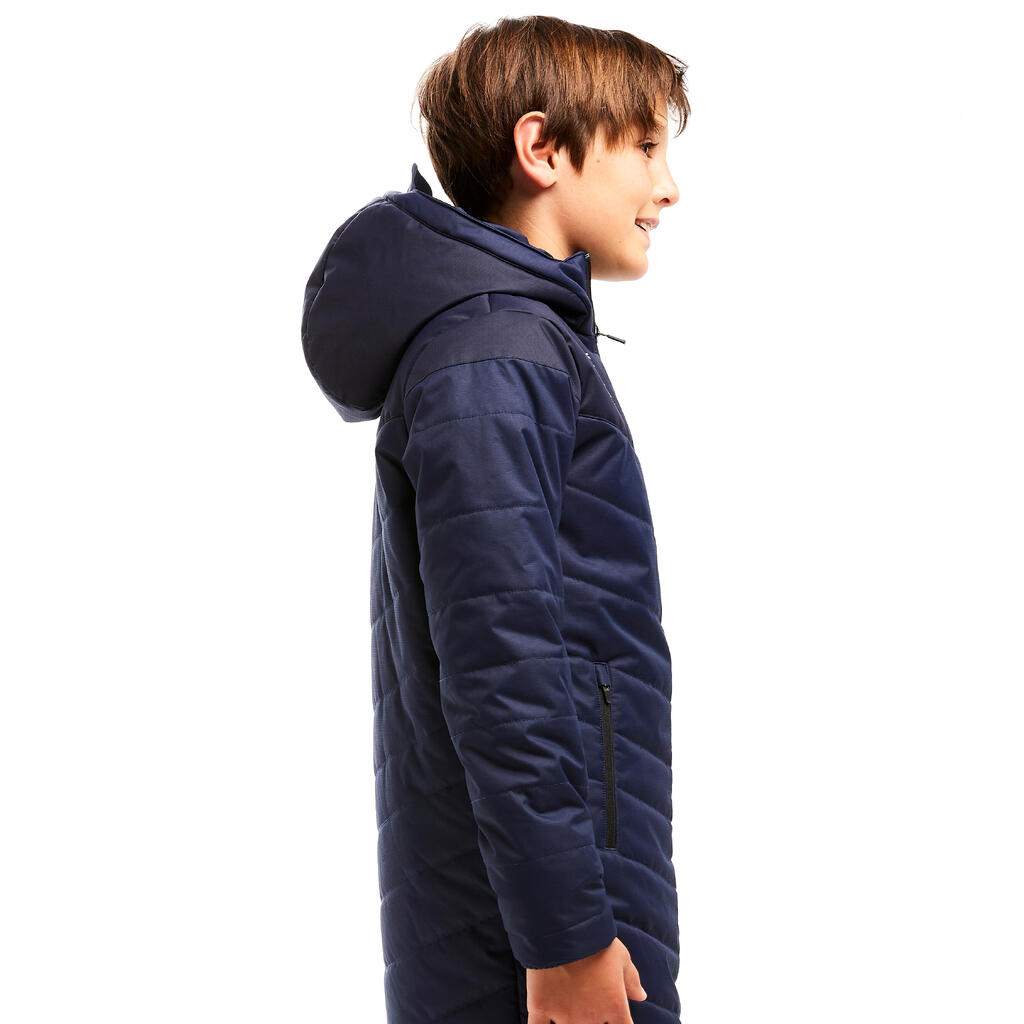 Kinder Fussball Parka lang - Traxium marineblau