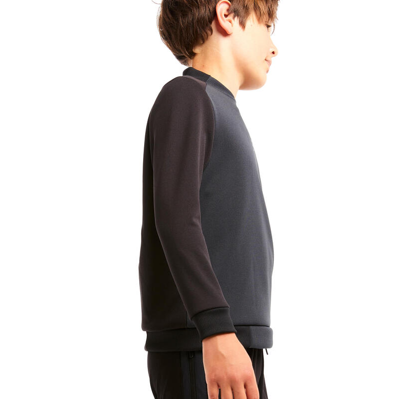 Kinder Fussball Sweatshirt - Essentiel Club schwarz/grau