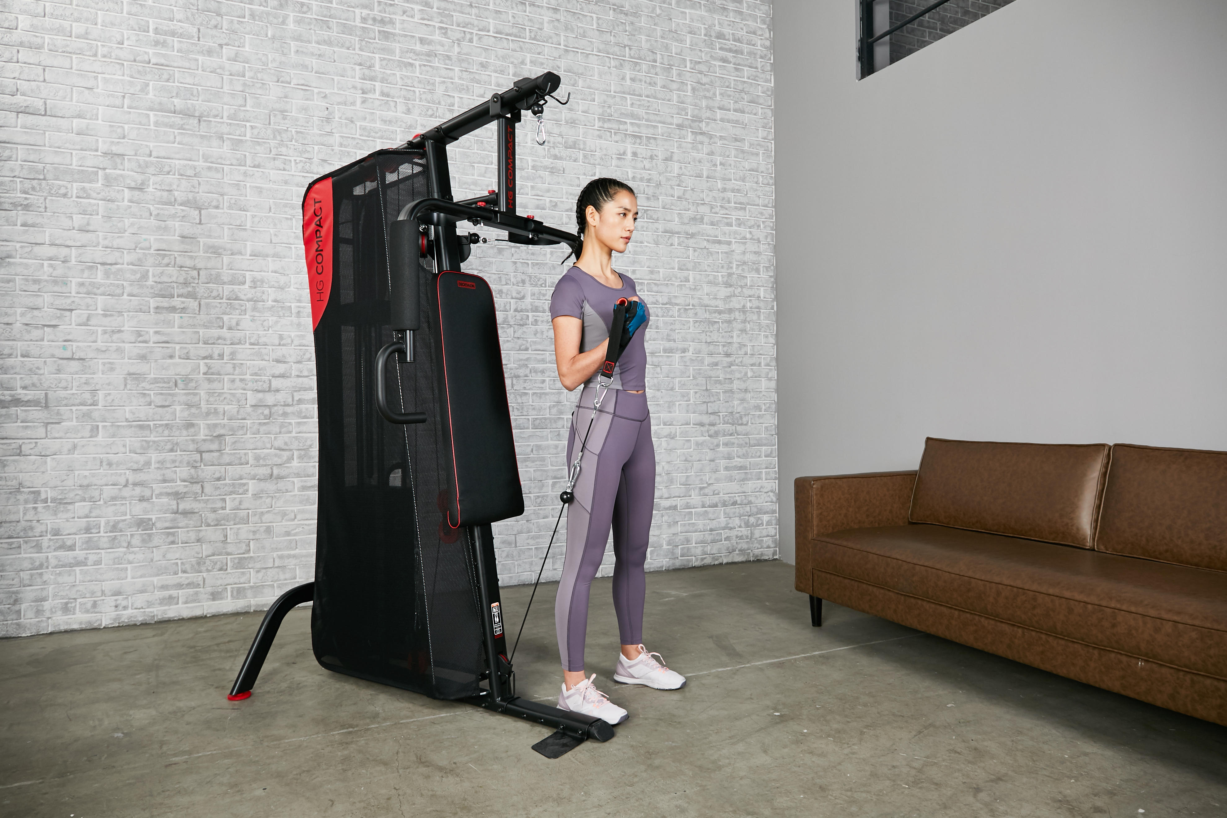 Appareil a Charge Guidee Home Gym Compact Musculation DOMYOS Decathlon