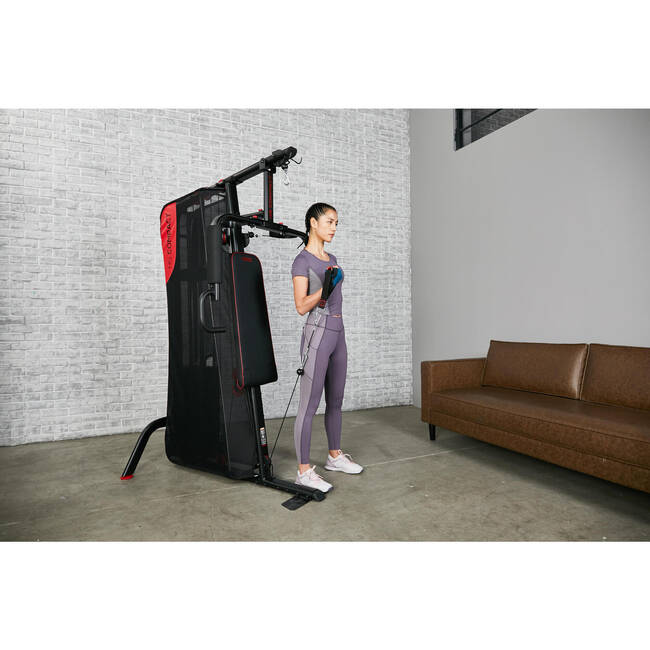 Stroj na posilňovanie Home Gym Compact s vedeným závažím DOMYOS Decathlon