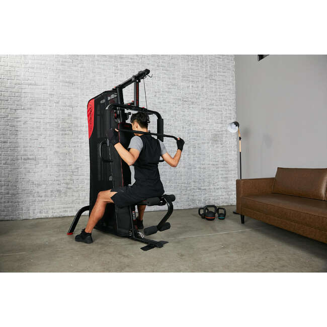 Rögzített mozgású edzőgép testépítéshez Home Gym Compact DOMYOS Decathlon