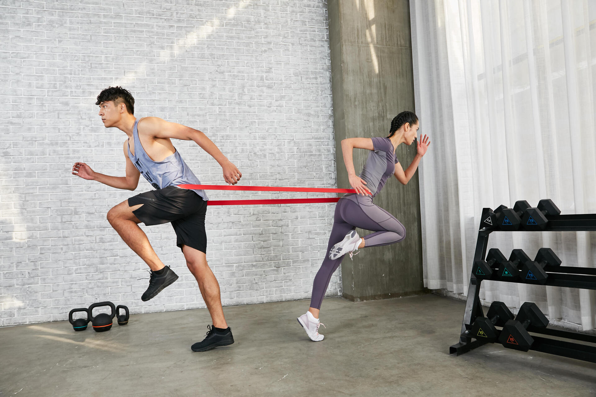 Weight Training Elastic Band 45 kg Red