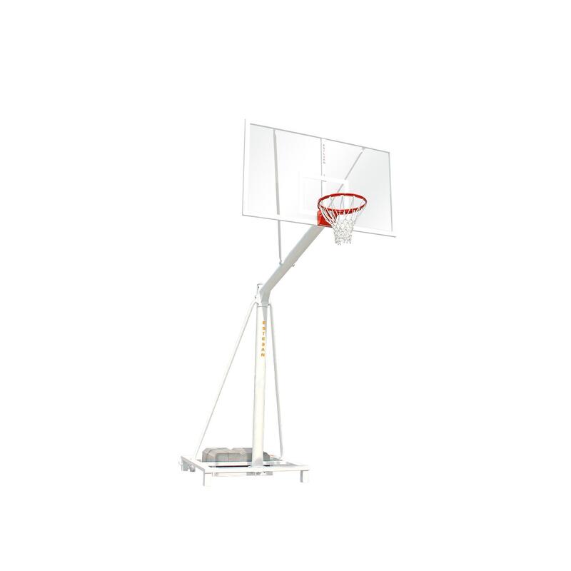 CANASTA BALONCESTO VUELO 1,65 m. TRASLADABLE CON TABLERO DE MADERA IMPERMEABLE