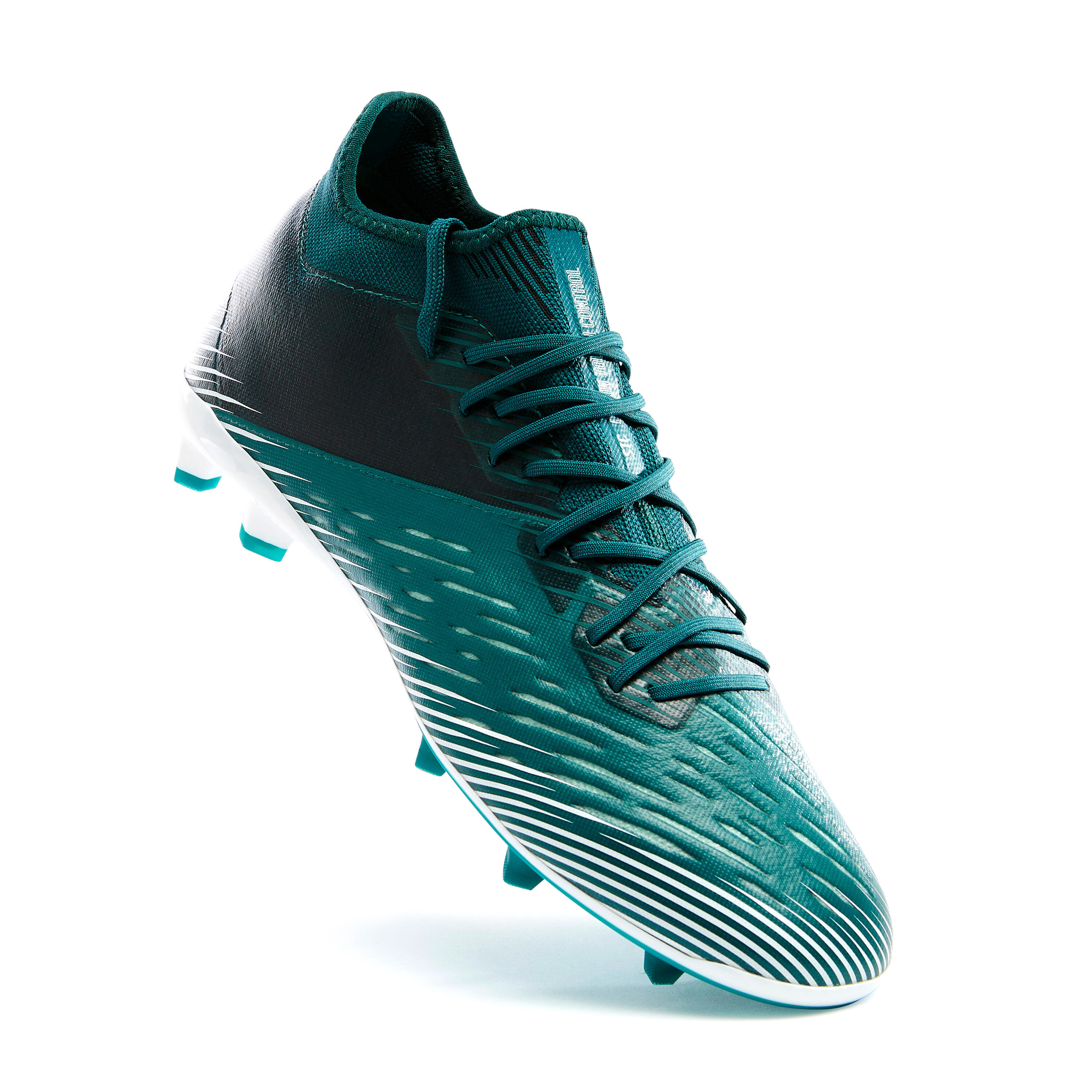 Damen/Herren Fußball Nockenschuhe FG - CLR weiß/grün 4/9