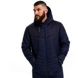 Adult Long Football Parka - Dark Blue