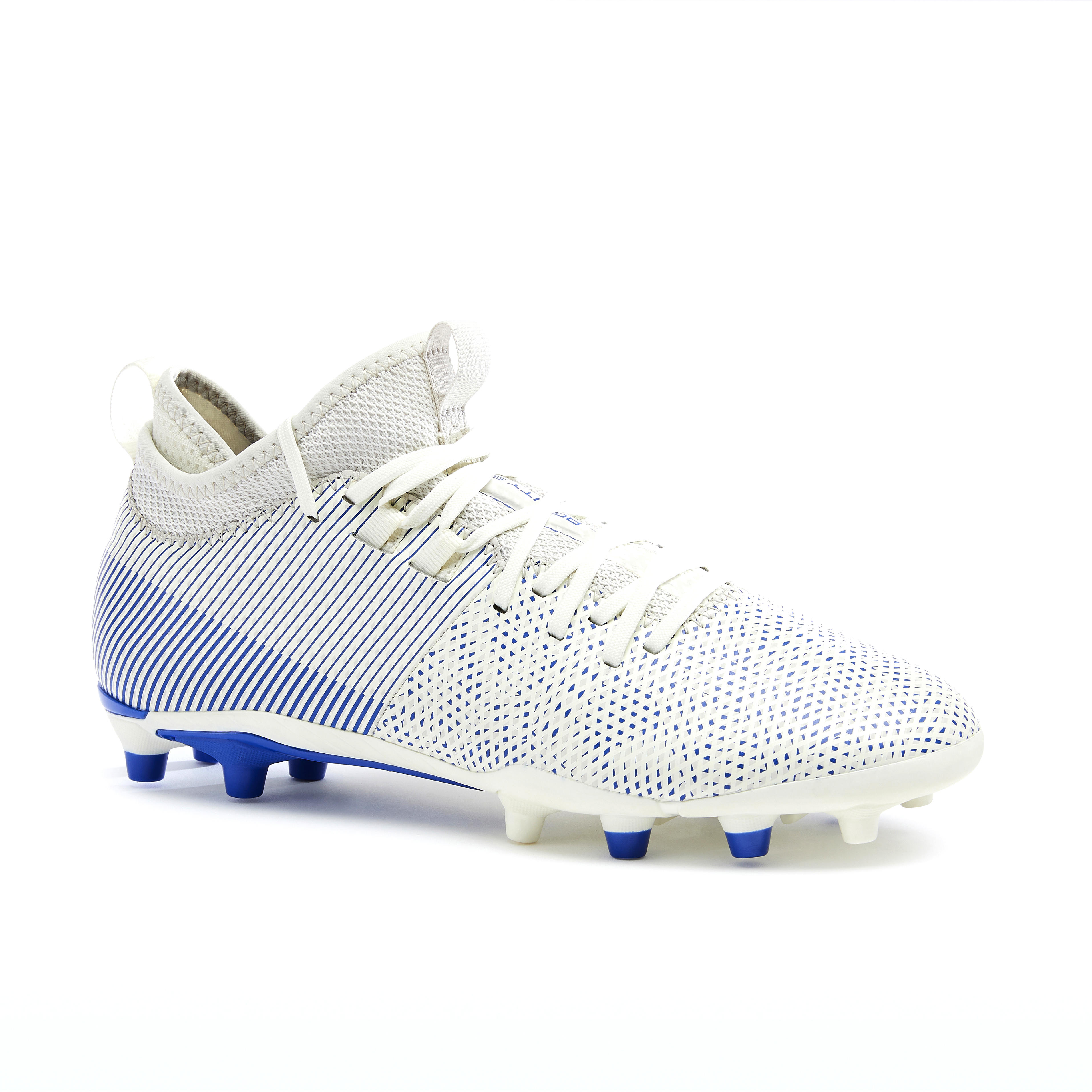 Reviews: Voetbalschoenen dames Agility 900 MiD FG wit/blauw Decathlon