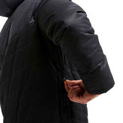 Adult Long Football Parka - Black