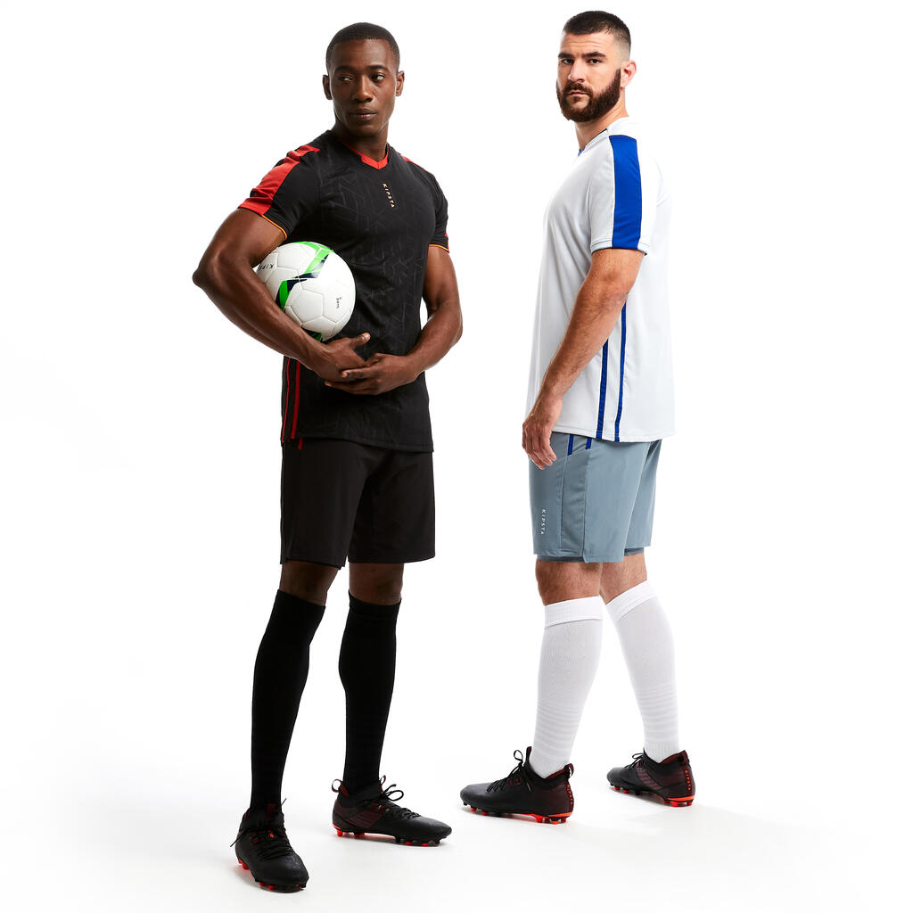 Suaugusiųjų futbolo marškinėliai „Traxium Graphic“, tamsiai mėlyni, geltoni