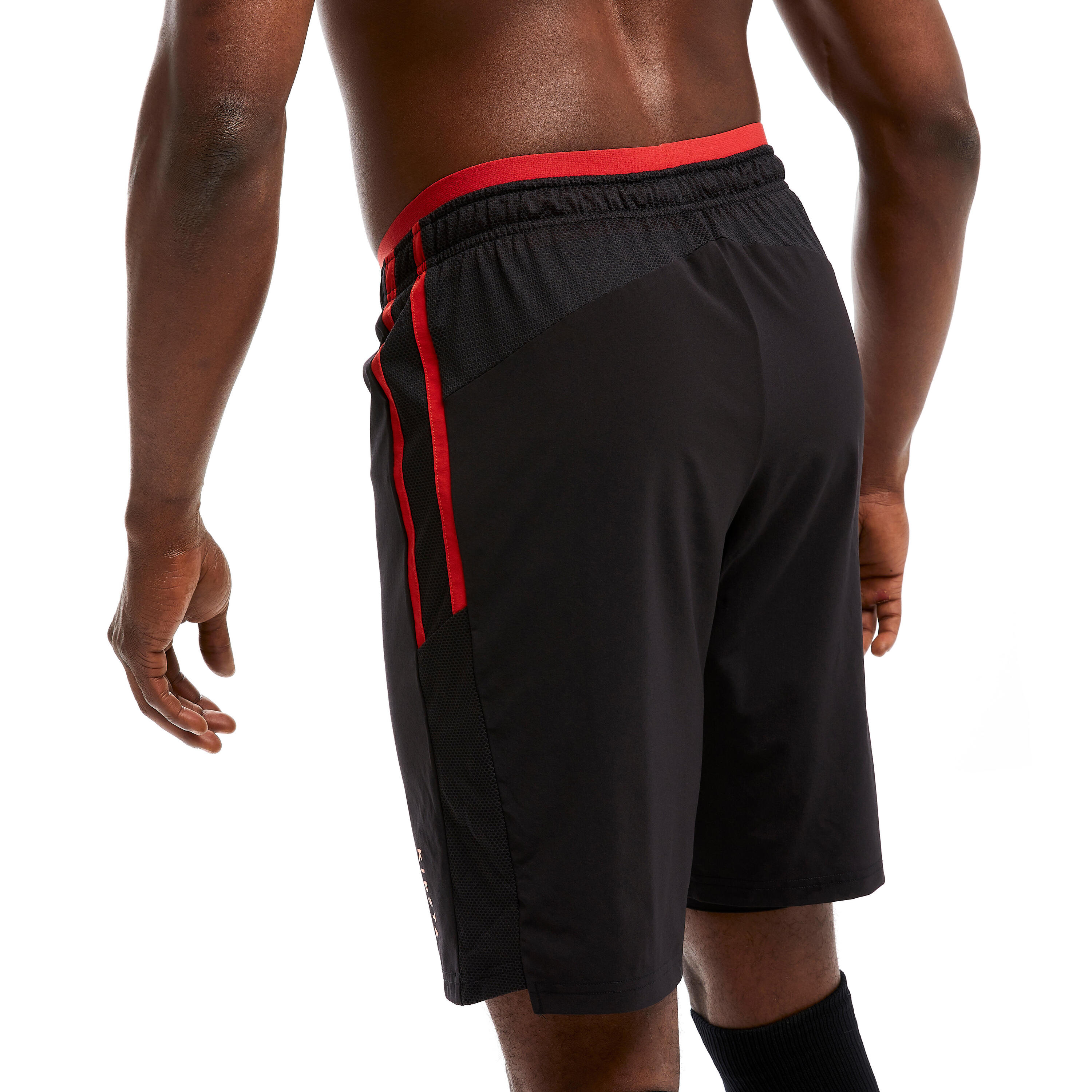 Adult 3-in-1 Football Shorts Traxium - Black/Red 6/9