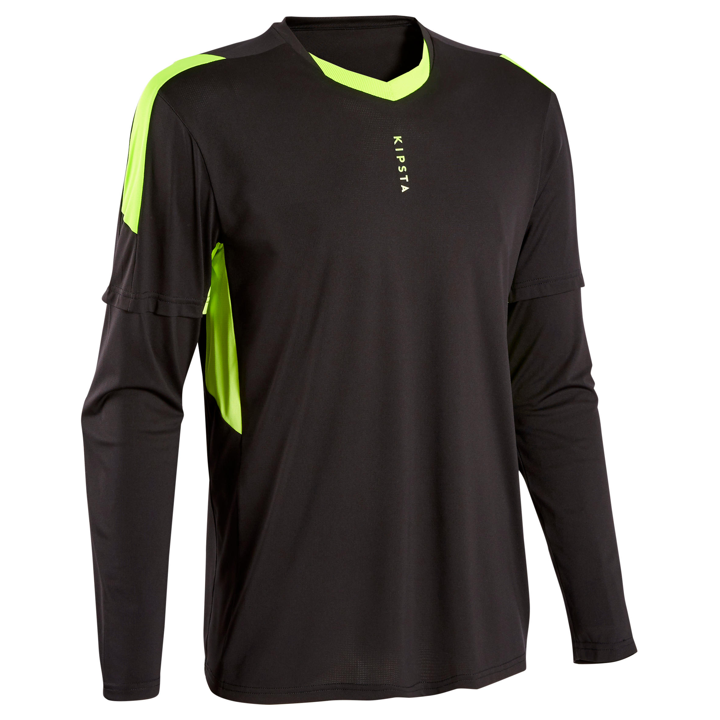 Camiseta de arquero de f tbol para Adultos Kipsta F500 negro