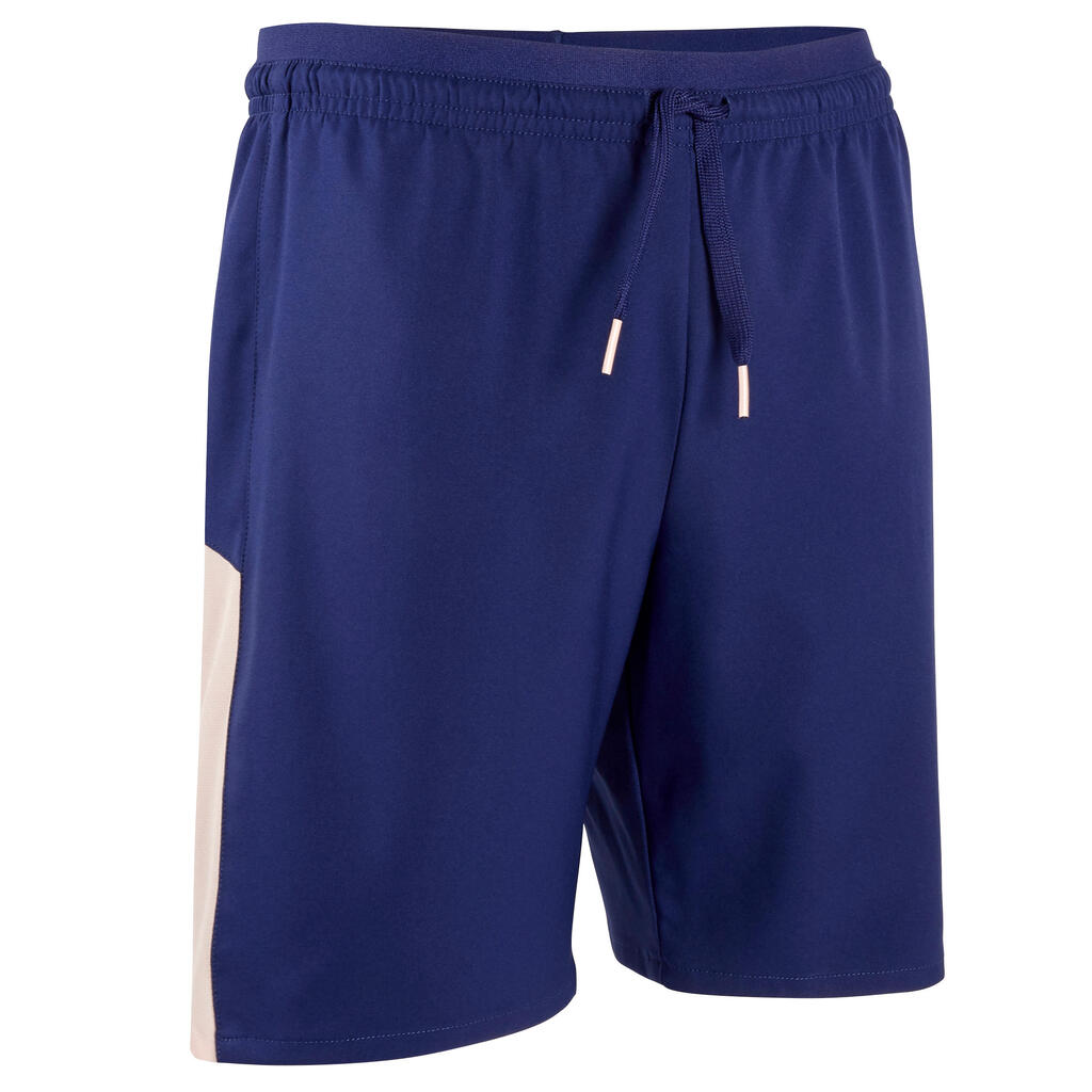 Girls' Football Shorts F500 - Blue/Pink