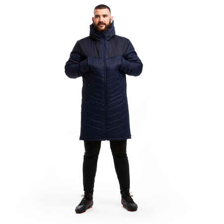 Adult Long Football Parka - Dark Blue