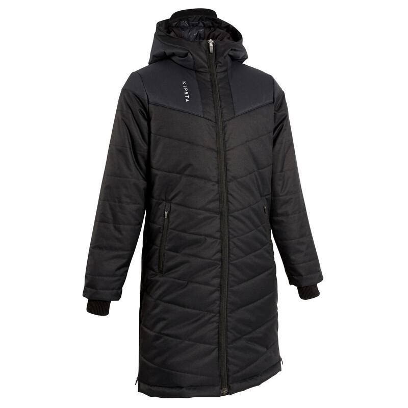 Kinder Fussball Parka lang - TRX schwarz
