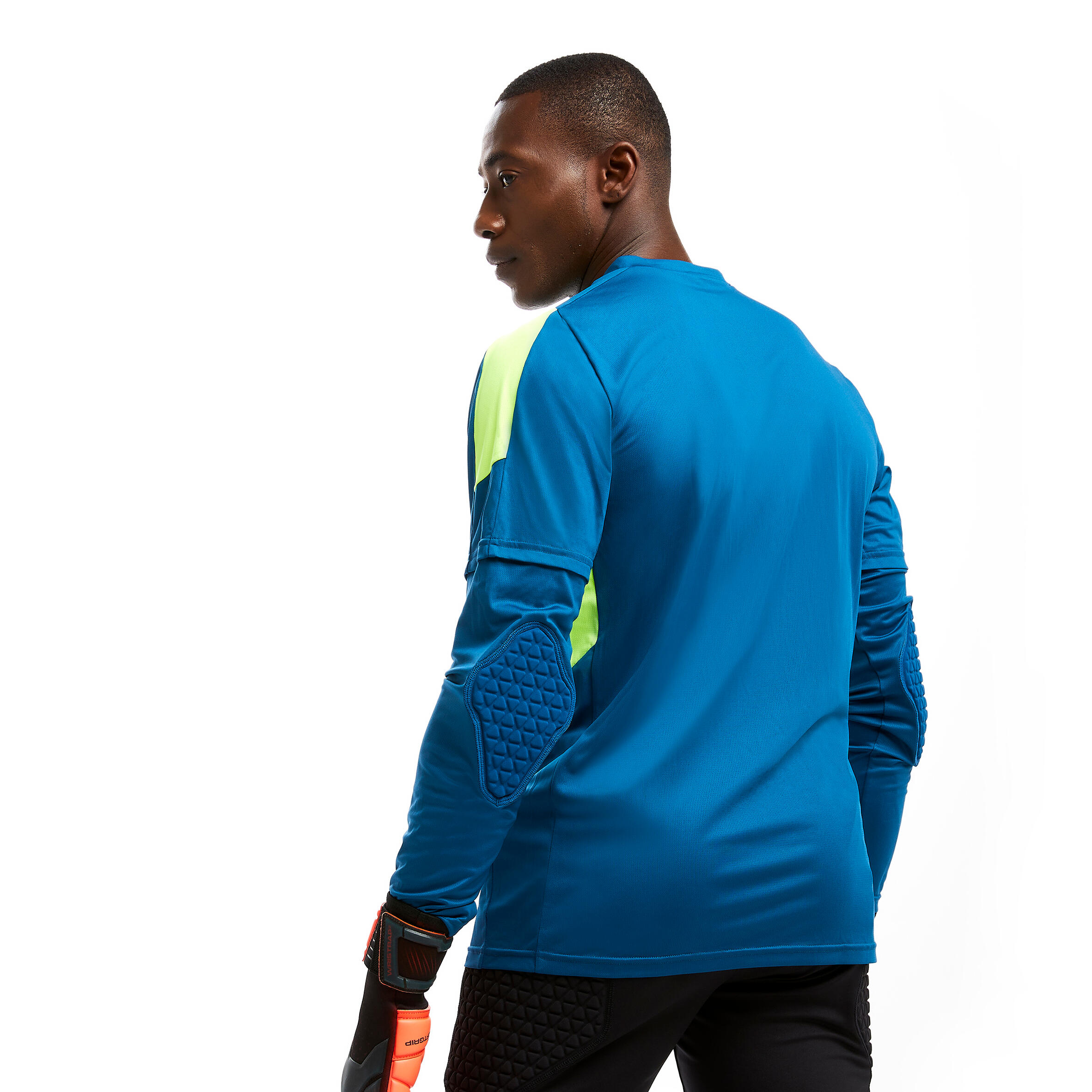 Camiseta portero Fútbol Adulto F500 azul 7/10