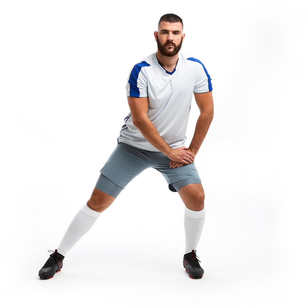 MAJICA ZA FUDBAL TRAXIUM ZA ODRASLE - TAMNOPLAVA