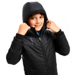 Kids' Football Long Parka TRX - Black