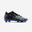 Felnőtt futballcipő CLR FG, száraz, füves talajra, fekete, kék 
