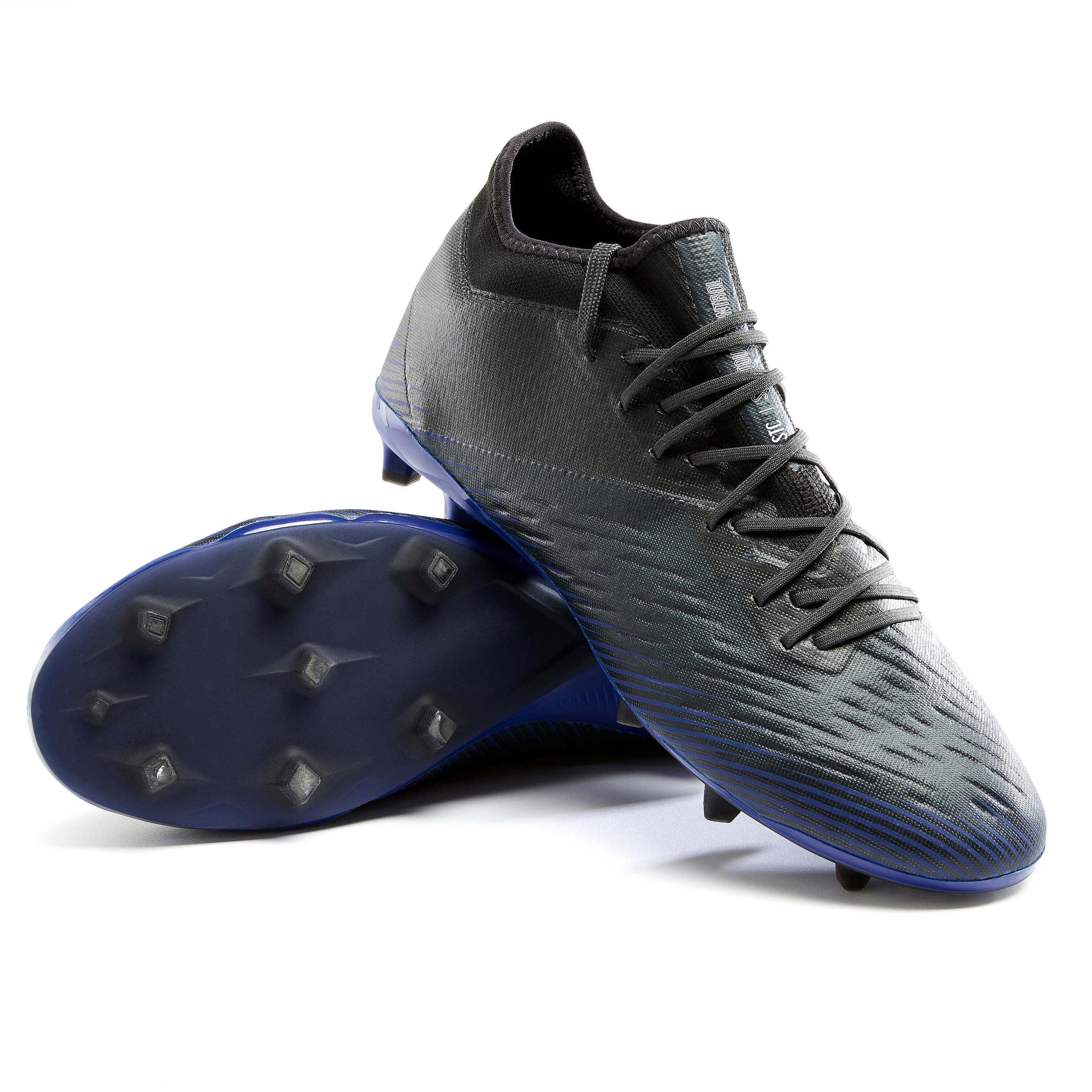 Botas de Fútbol CLR FG Adulto Negro Azul 4/4