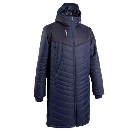 Adult Long Football Parka - Dark Blue