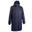 Parka de football longue adulte bleu foncé