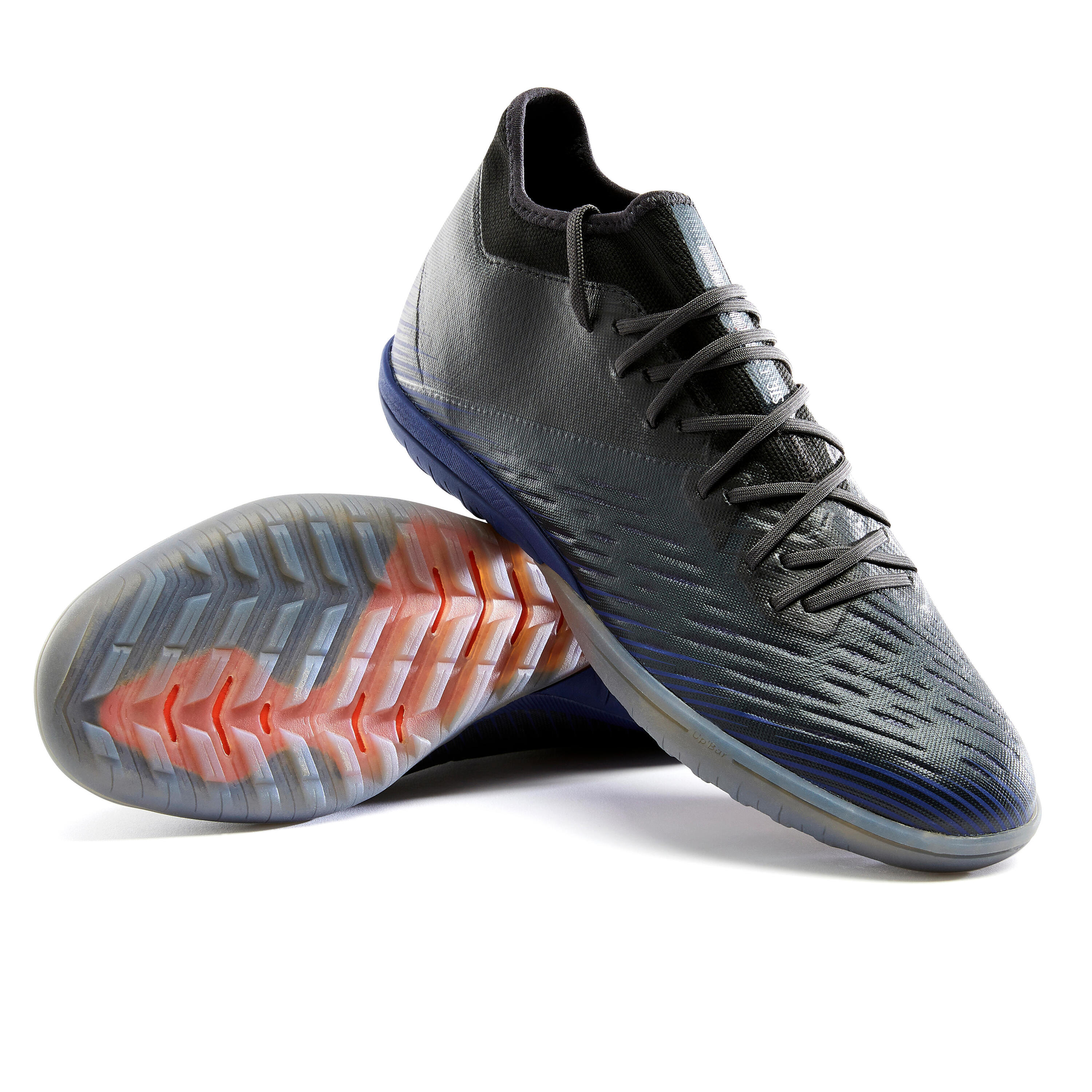 Hard Ground Football Boots CLR TF - Black/Blue 5/6