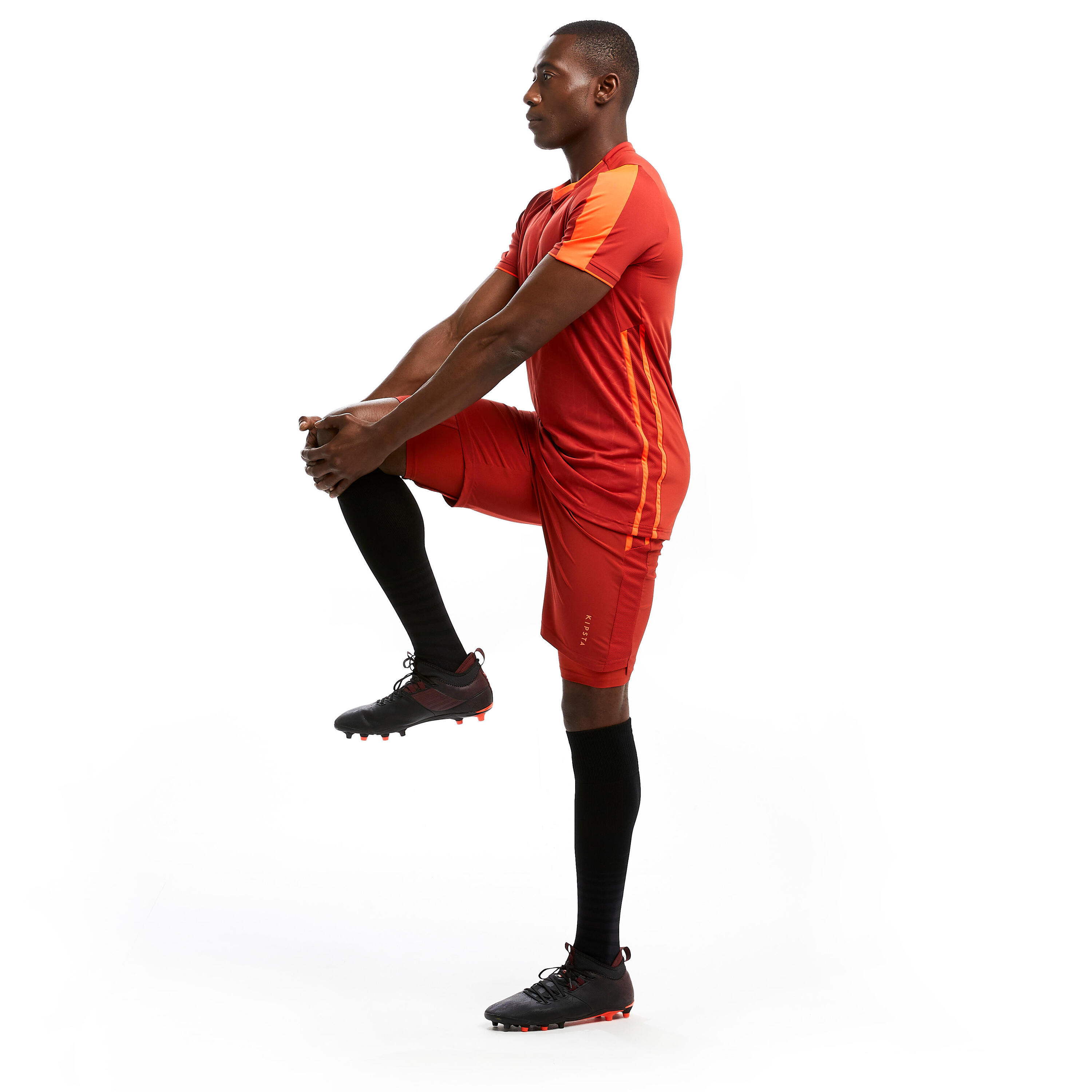 Adult 3-in-1 Football Shorts Traxium - Red KIPSTA | Decathlon