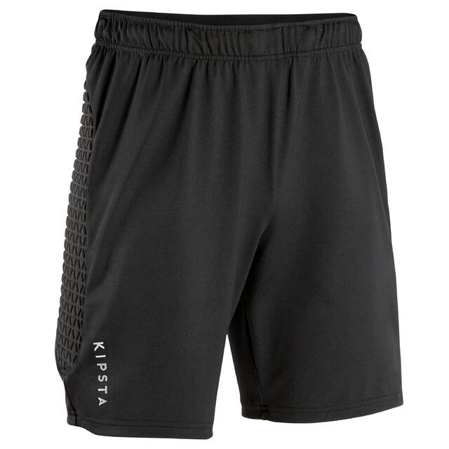 KIPSTA SHORTS DE ARQUERO ADULTO F500 NEGRO