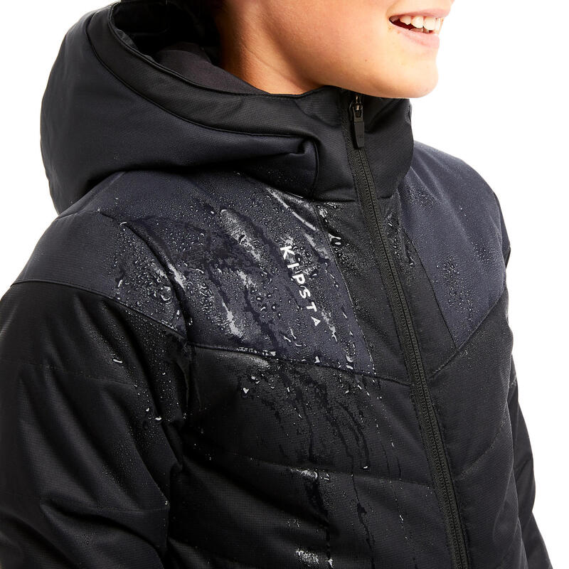 Parka lungo calcio bambino TRX nero