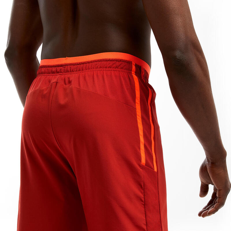 Short de football adulte 3 en 1 TRAXIUM rouge