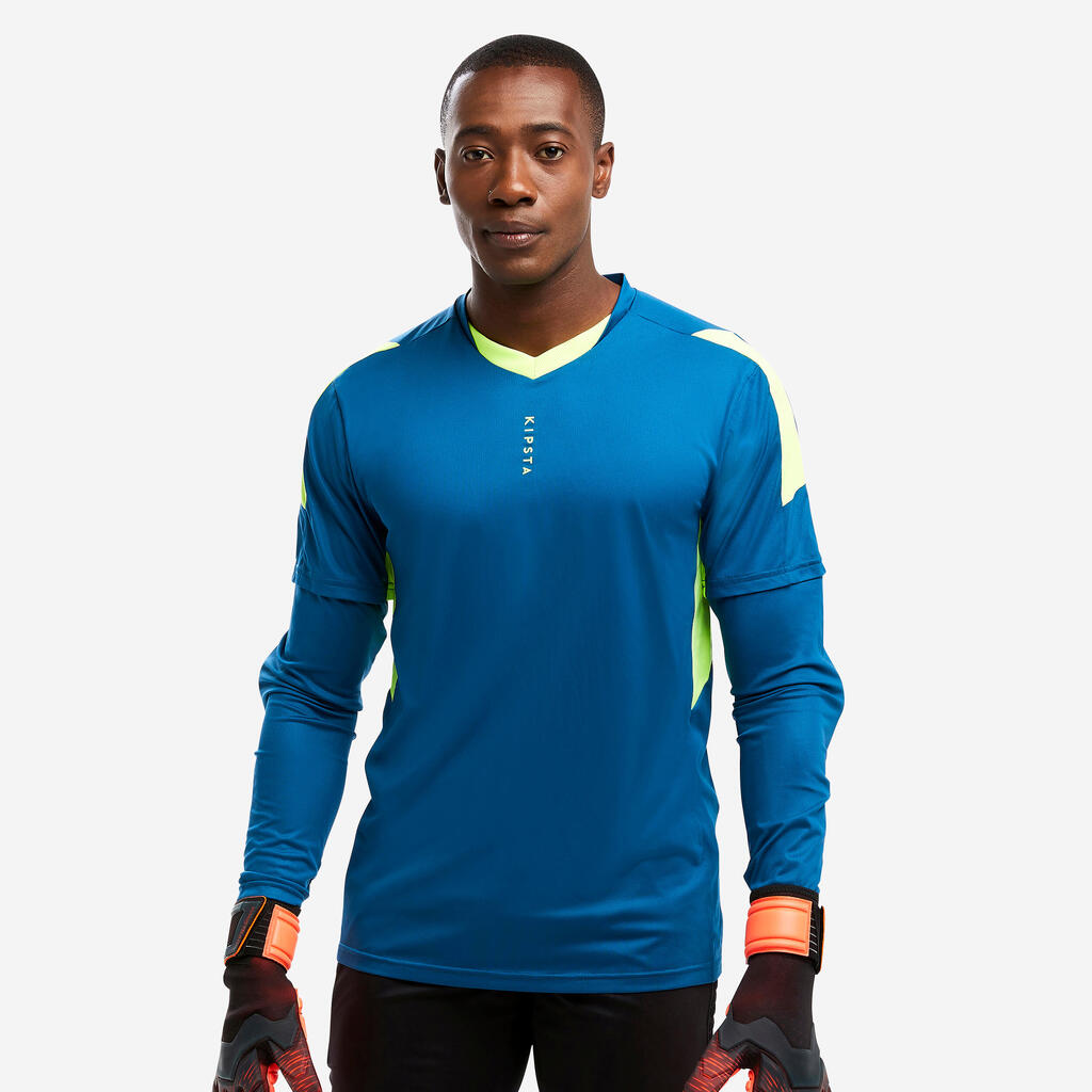 Maillot de gardien de but adulte F500 bleu