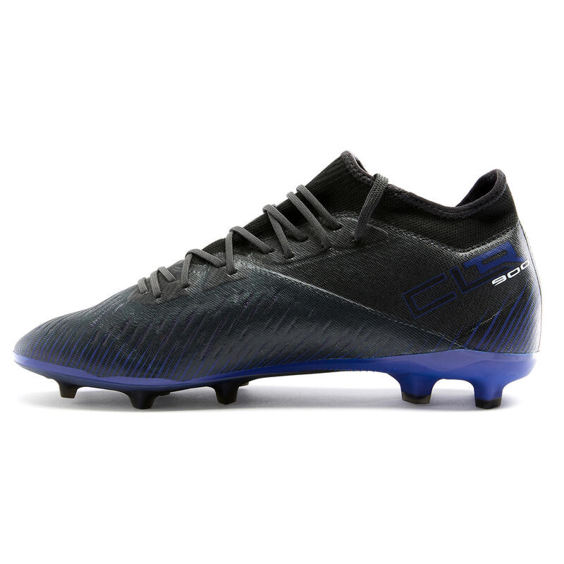 Botas de Fútbol Kipsta CLR FG Terreno Seco Adulto Negro Azul