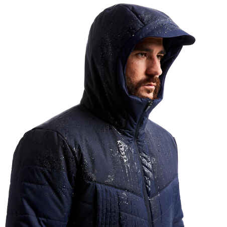 Adult Long Football Parka - Dark Blue