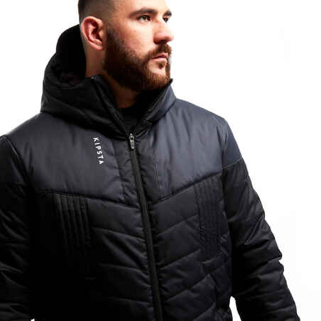 Adult Long Football Parka - Black