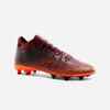 Adult Firm Ground Football Boots CLR - Burgundy/Orange