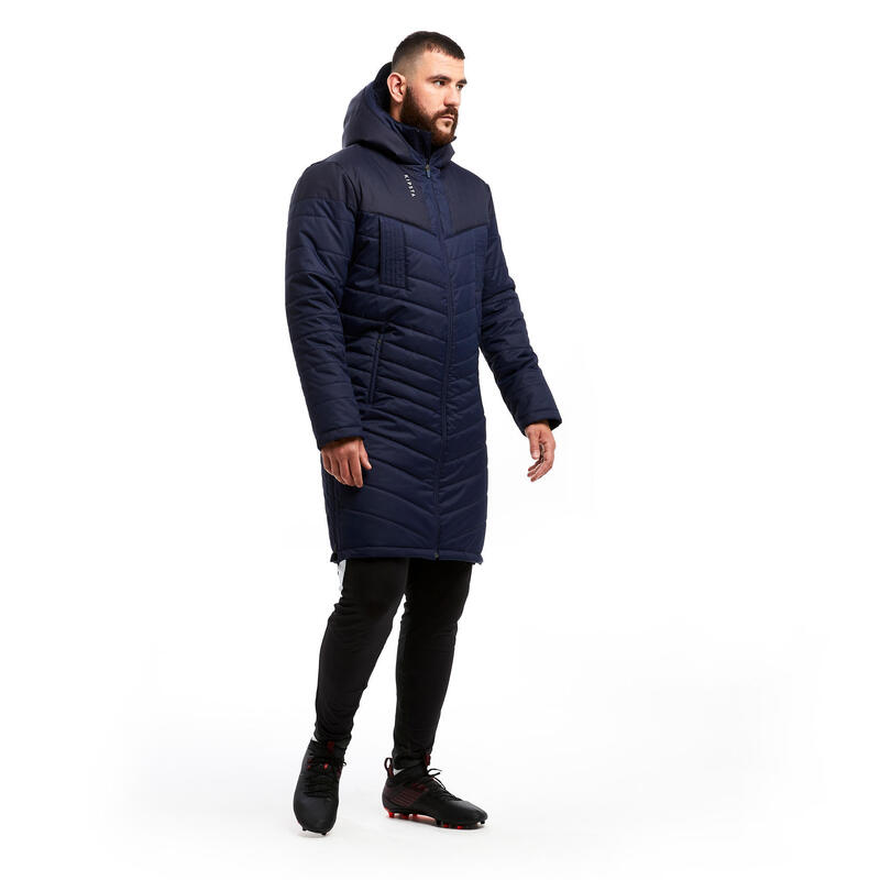 Damen/Herren Fussball Parka lang - Traxium dunkelblau