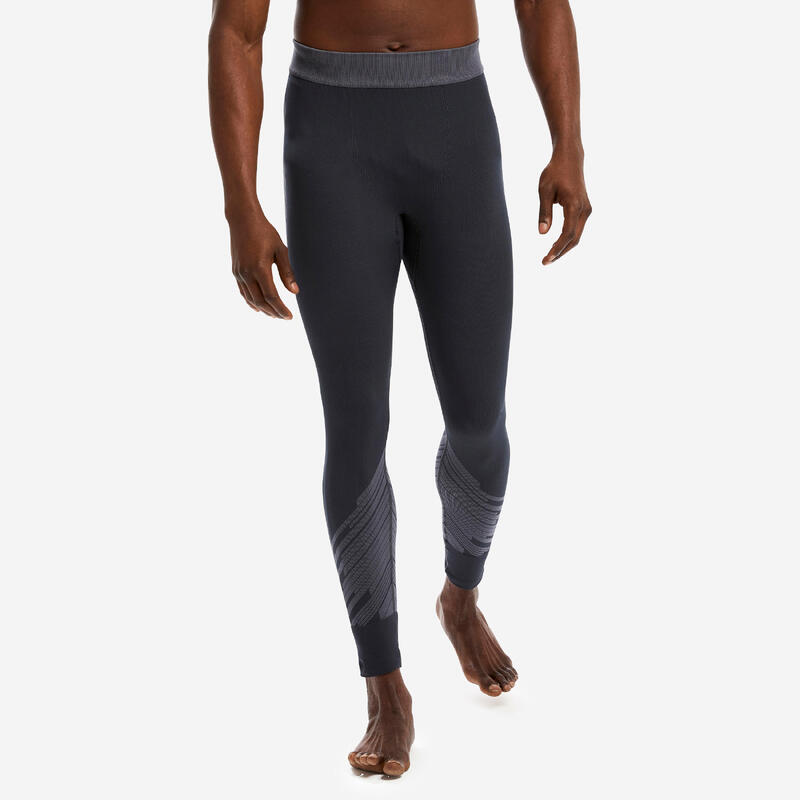 Pantalón térmico de fútbol Adulto Kipsta Keepwarm 900 gris oscuro