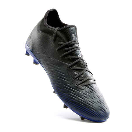 Adult Firm Ground Football Boots CLR - Black/Blue