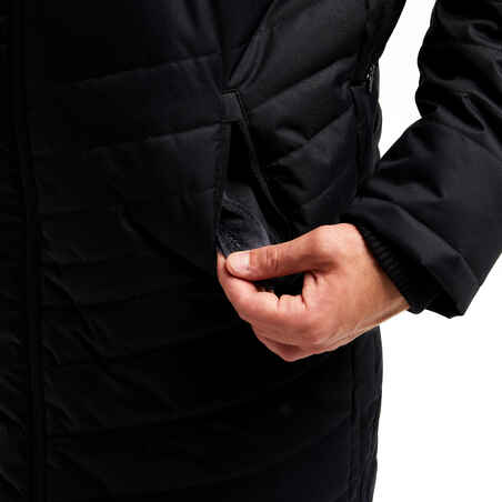 Adult Long Football Parka - Black