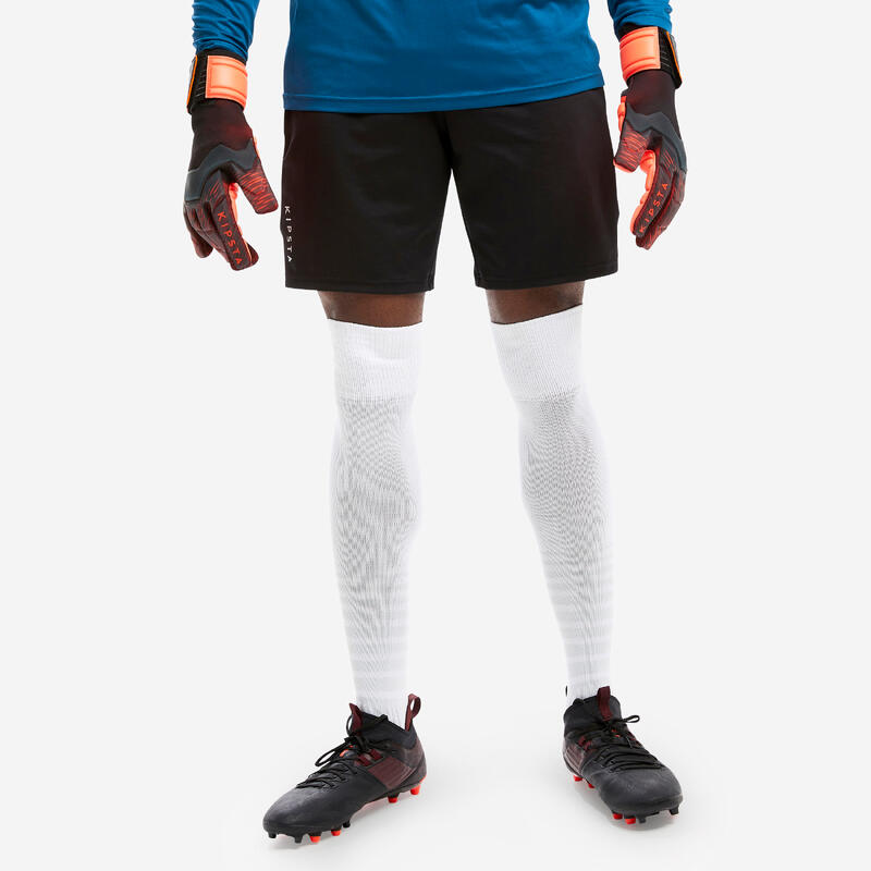 Keepershort voor voetbal voor volwassenen F500 zwart