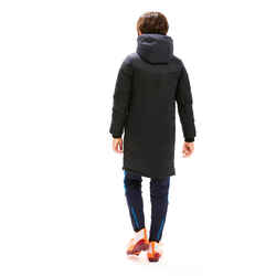 Kids' Football Long Parka TRX - Black